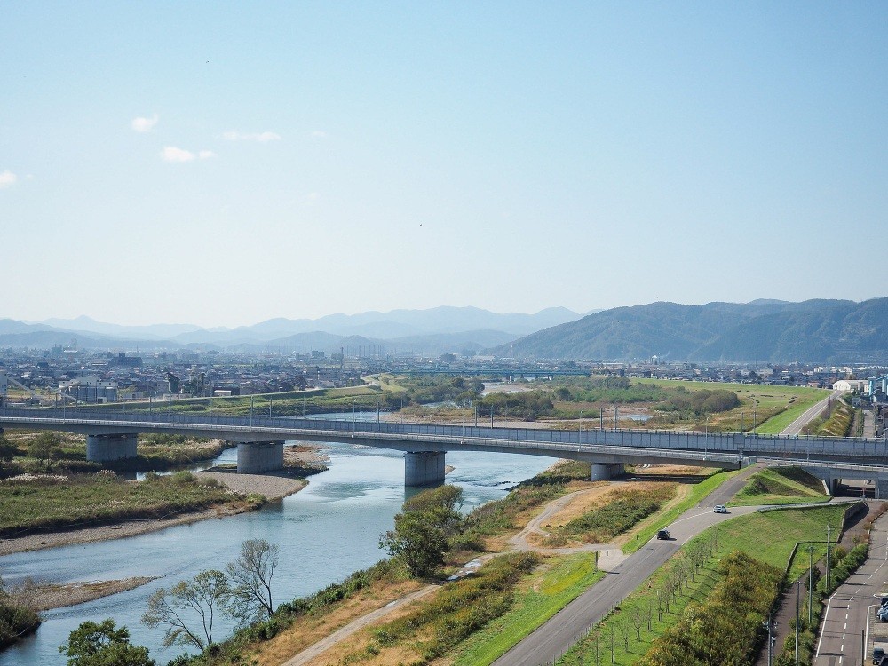 九頭竜川と新九頭竜橋