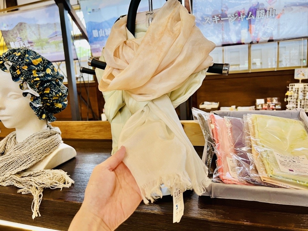 Habutae Silk Stole (Habutae: A high-quality Japanese silk fabric known for its exceptionally smooth and glossy texture)