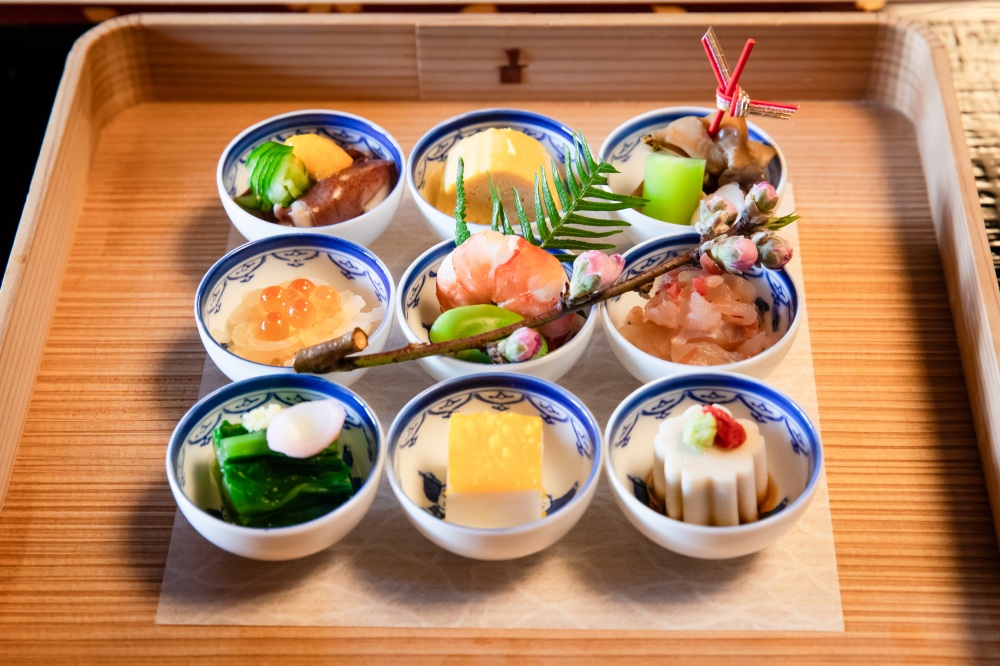 旬の味覚がつまった「膳菜」は目にも鮮やか