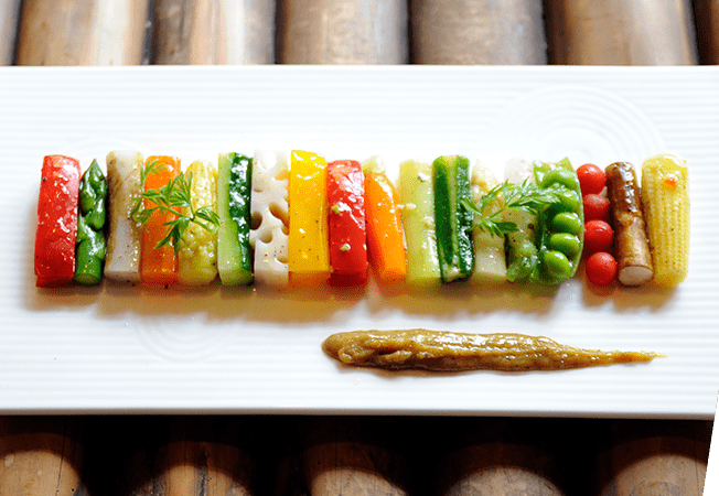 禅の心を表現した「やさい懐石」
