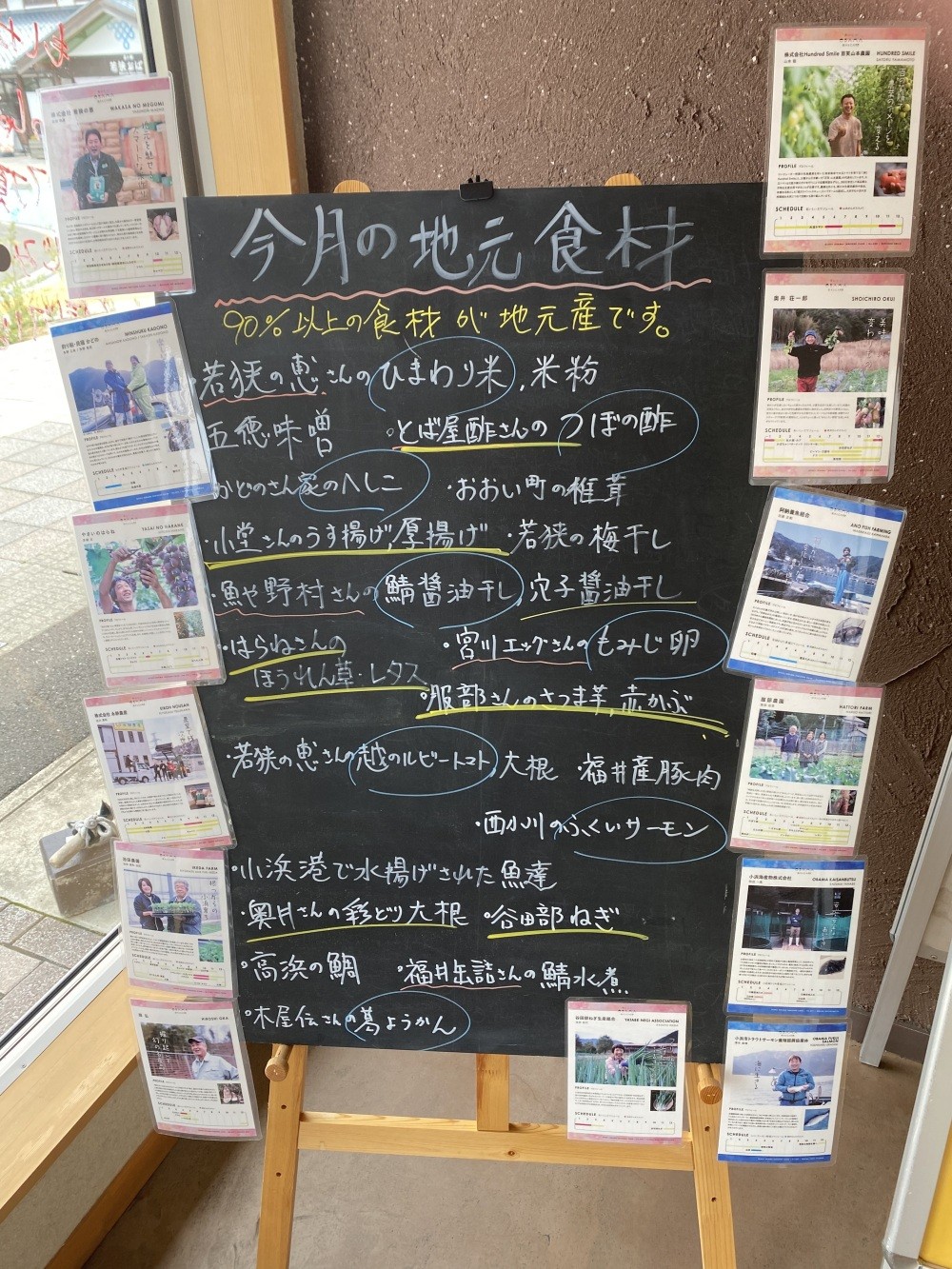 「おくどさん」小浜の美味しい食材ばかり