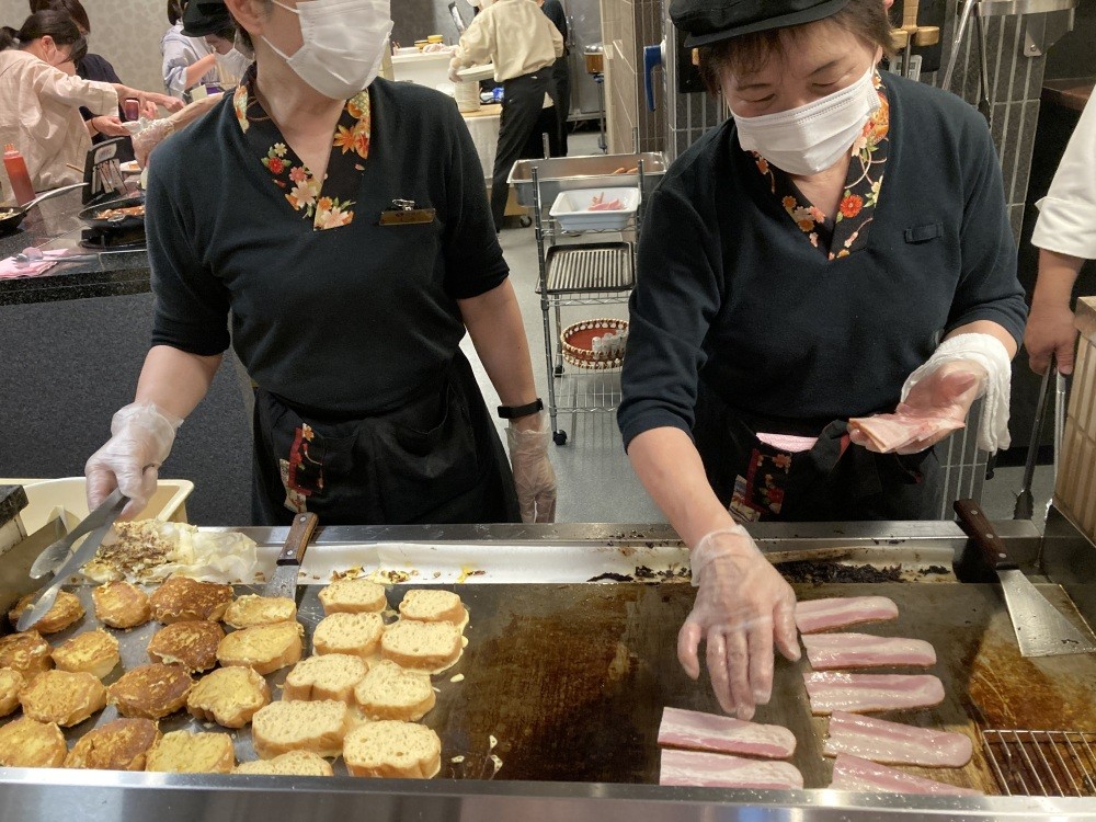 焼き加減もお好みにあわせてくれる。