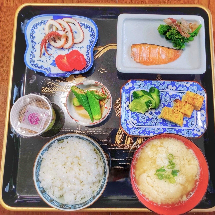 福井産の食材にこだわった人気の朝食「いちろべい」