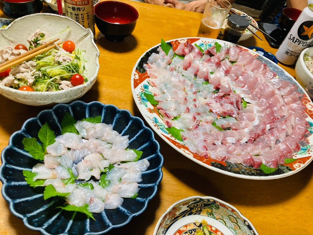 奥様の裕子さんの美味しい手料理の数々