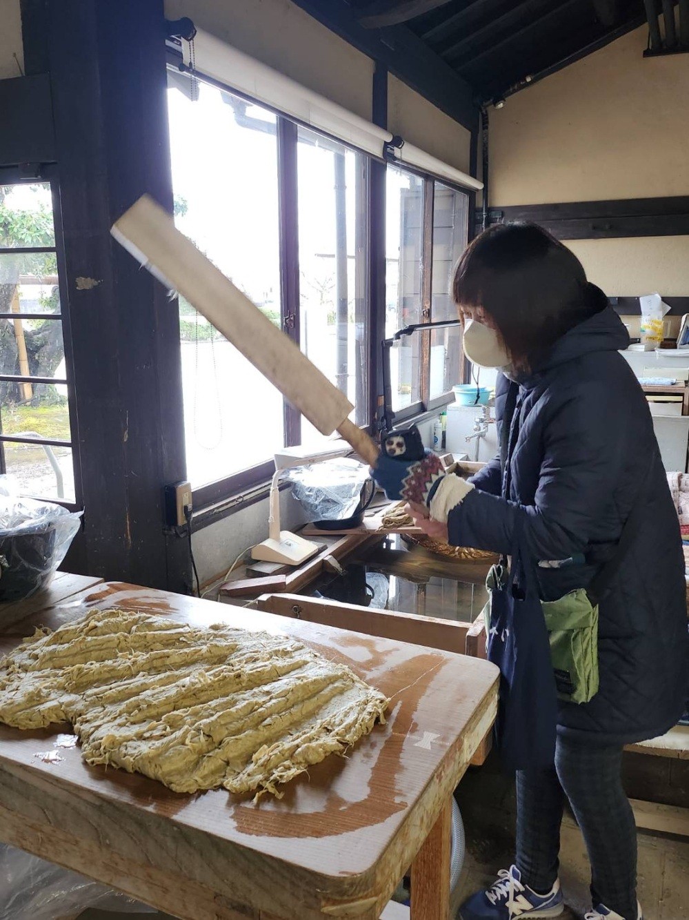 叩いてもOKで一生懸命叩く