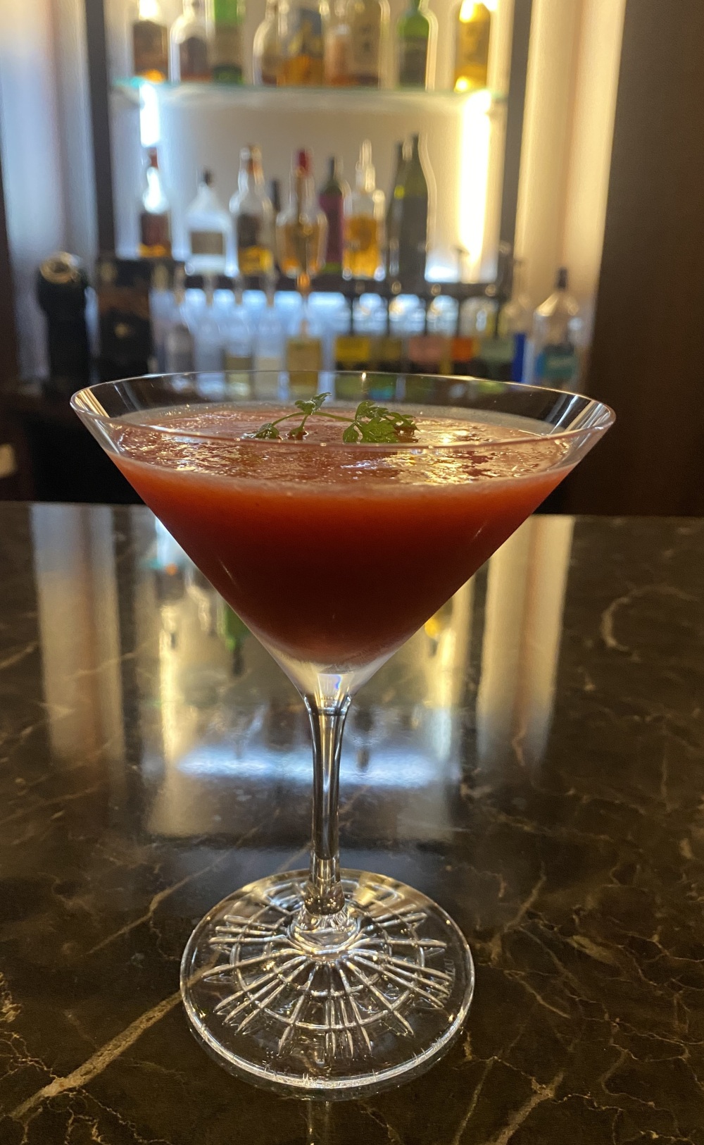 いちごのカクテル