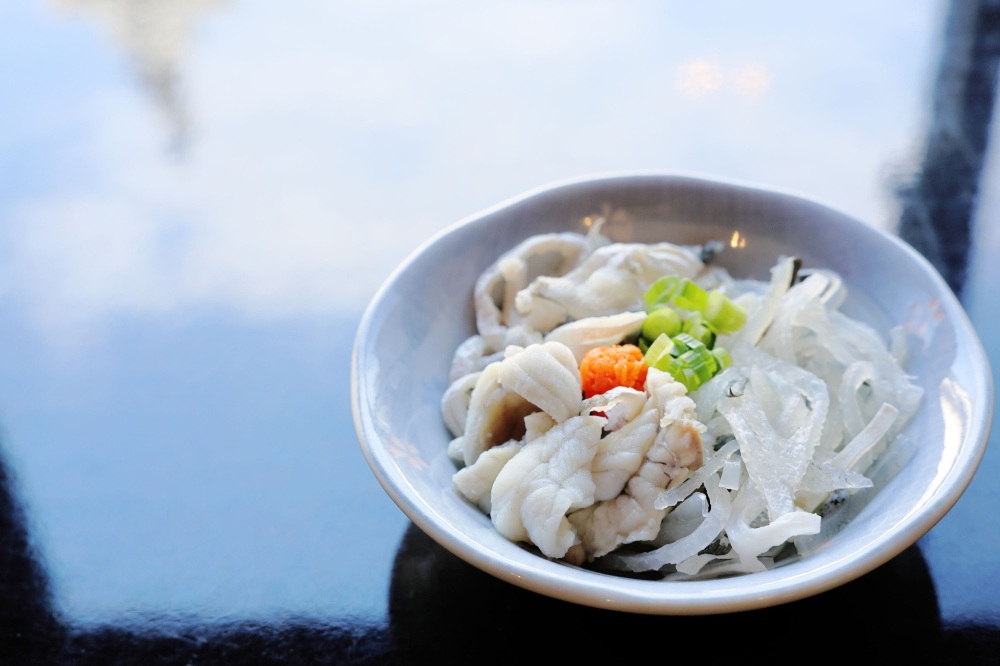 ふぐの湯引き皮