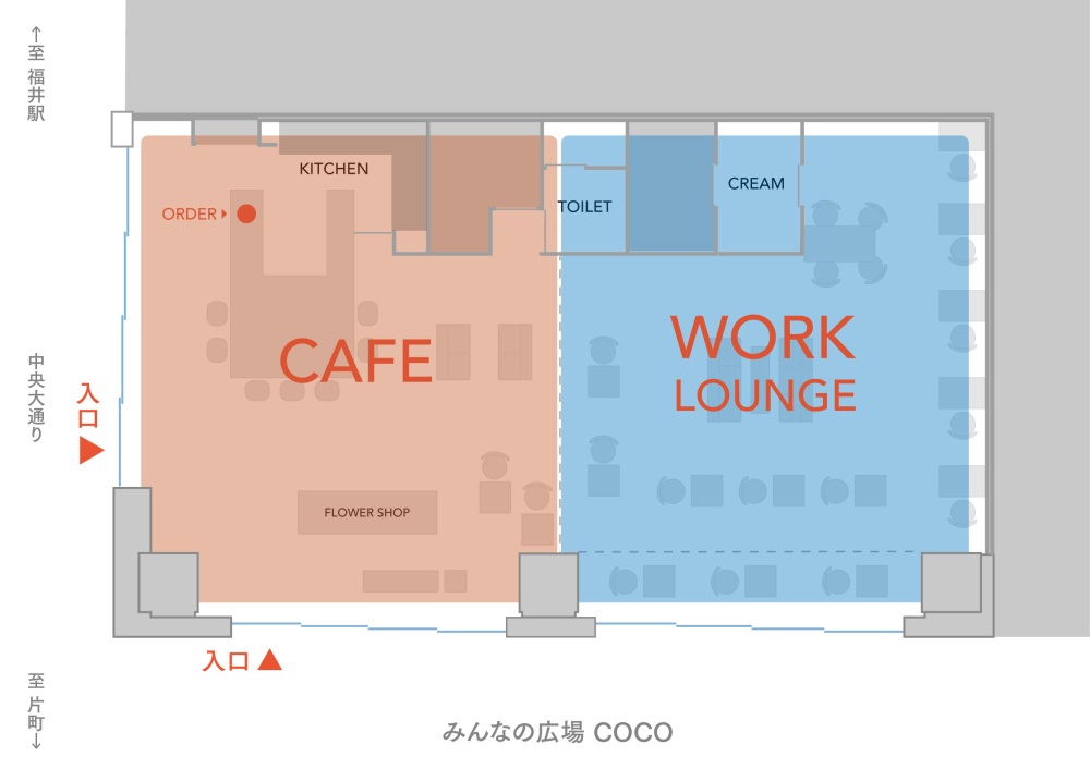 館内マップ（PLAYCE提供）