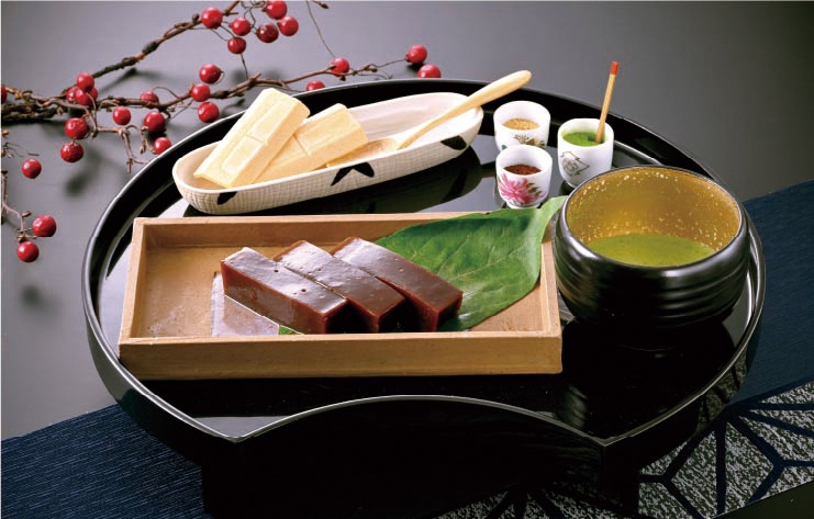 自家製 水ようかん御膳（画像提供：カフェたばき）