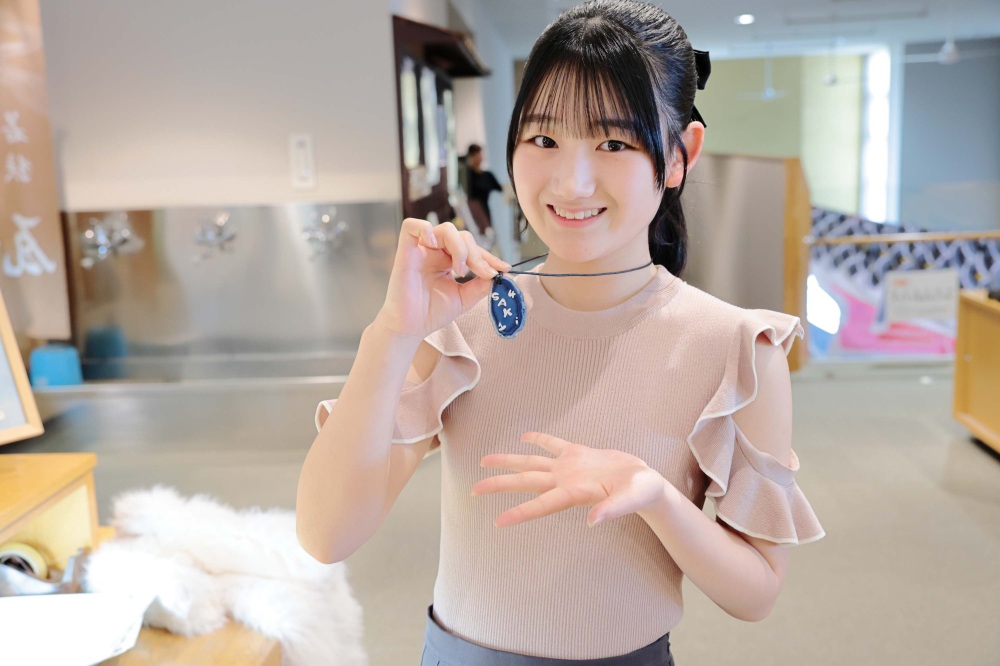 めのう薄板の模様付け体験