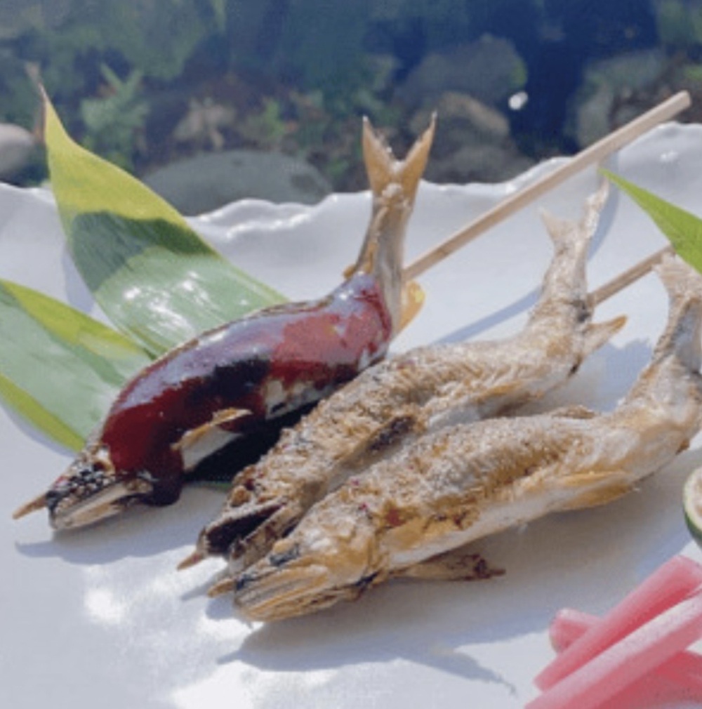 天然鮎の塩焼き