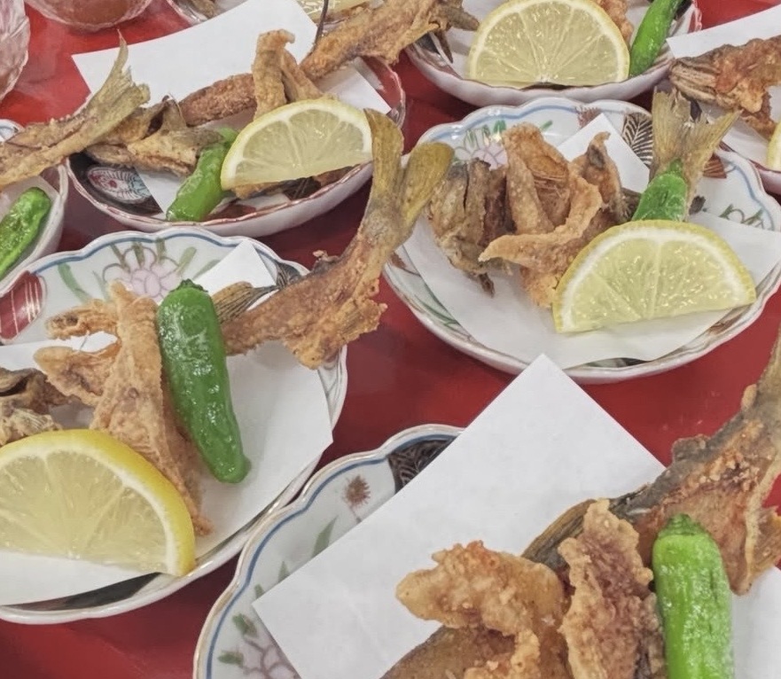 天然鮎の唐揚げ