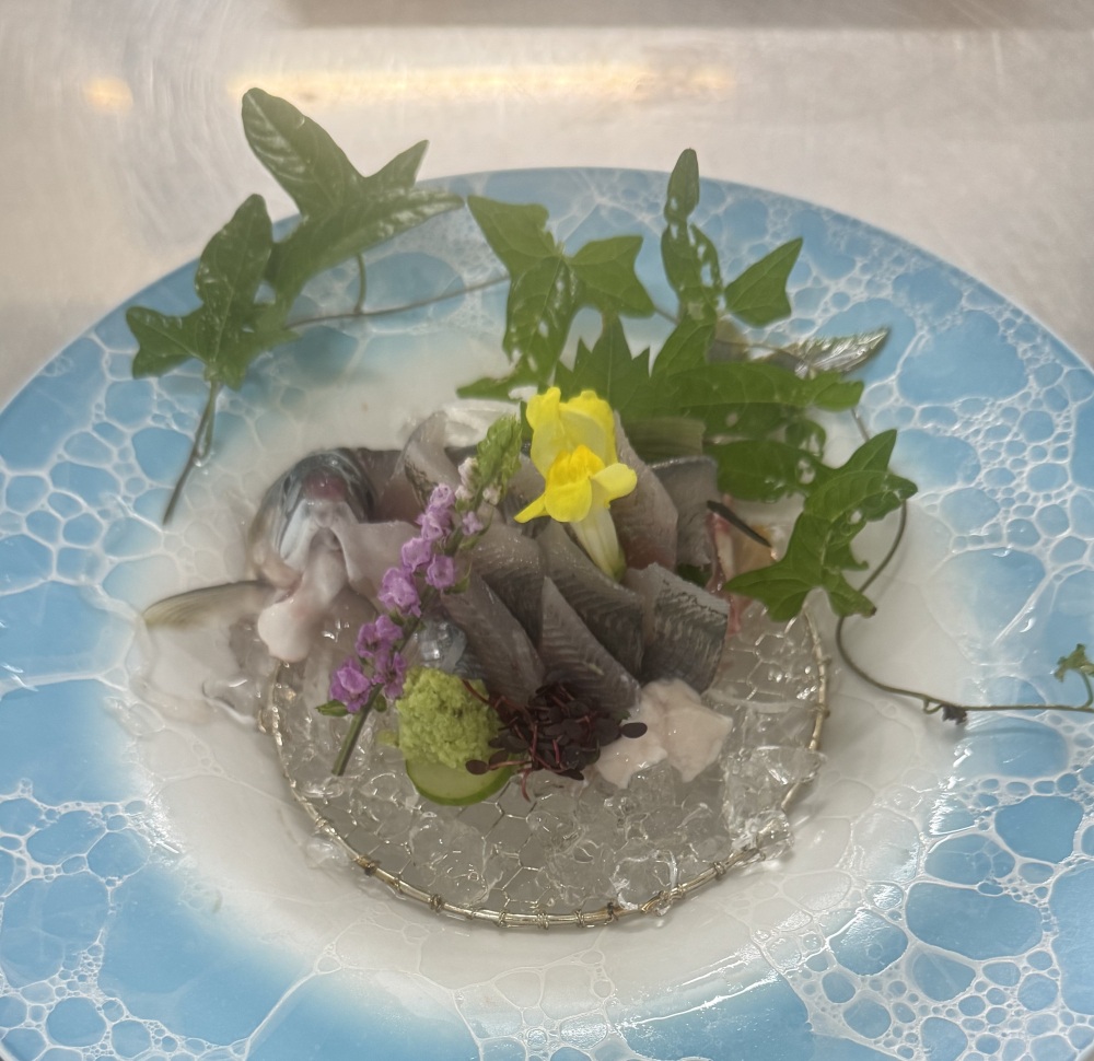 天然鮎の刺身