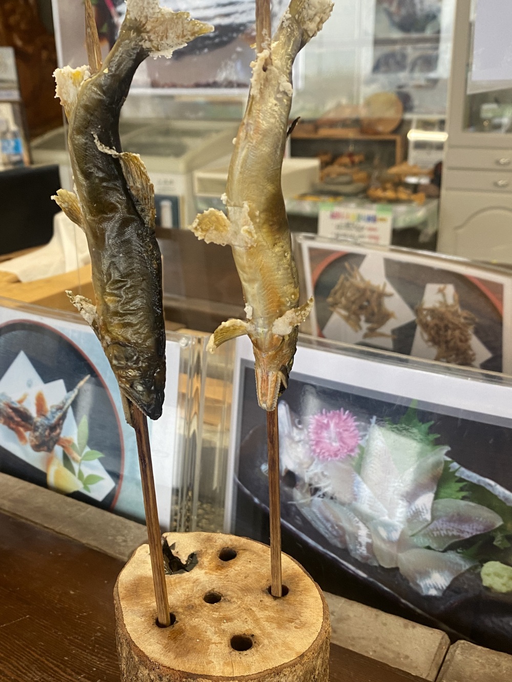 天然鮎塩焼き