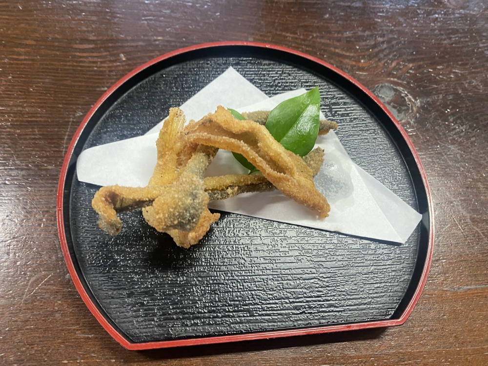 天然稚鮎の唐揚げ
