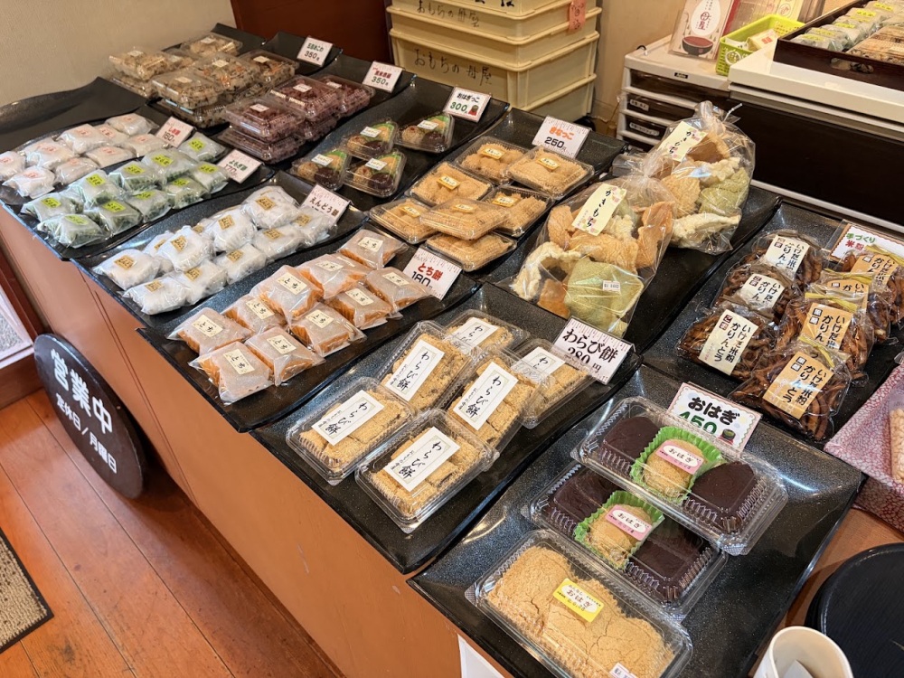 できたての色々なお餅があるのが嬉しい