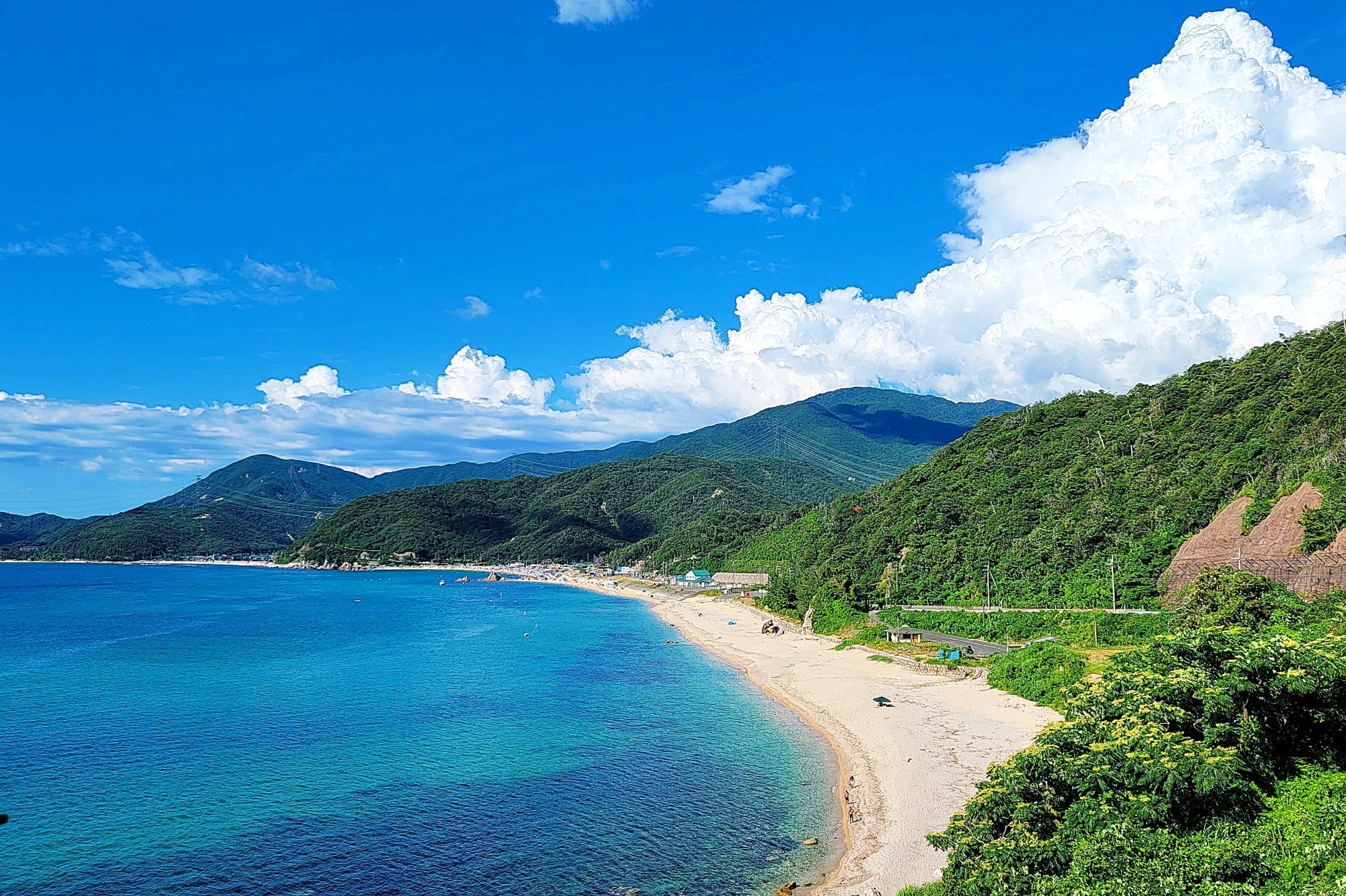 【福井で海水浴】水晶浜と竹波海水浴場と海の見えるカフェ【美浜町】