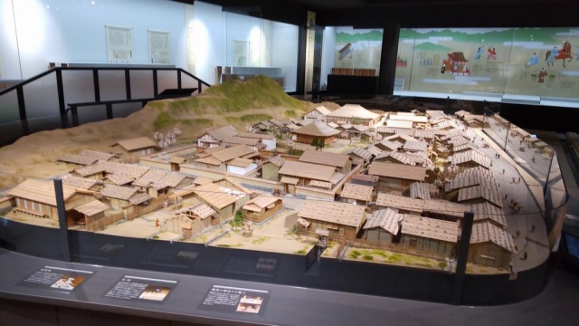 巨大な城下町ジオラマ