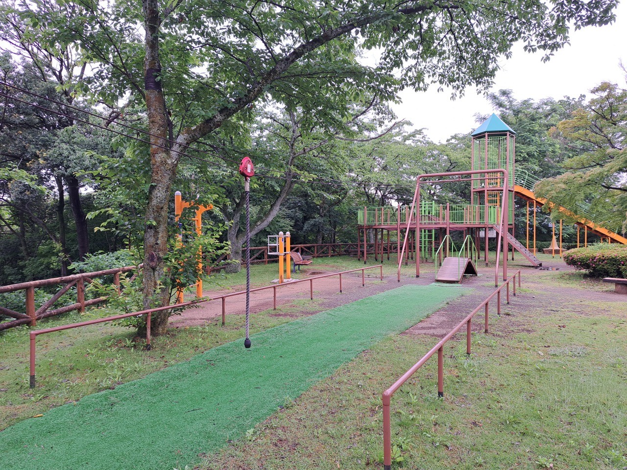 公園のアスレチック