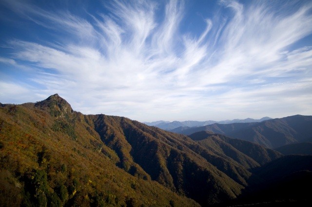 山の紅葉は10月下旬頃