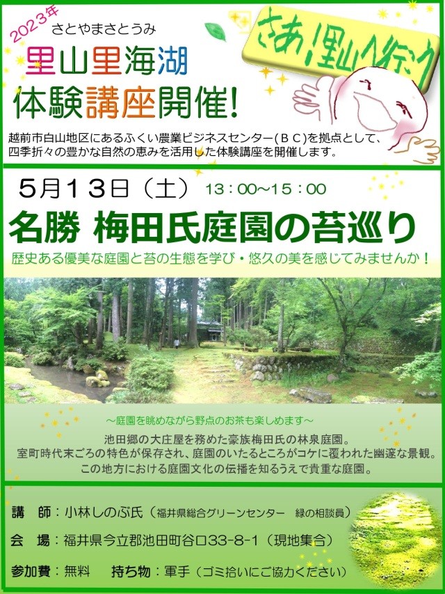 名勝 梅田氏庭園の苔巡り