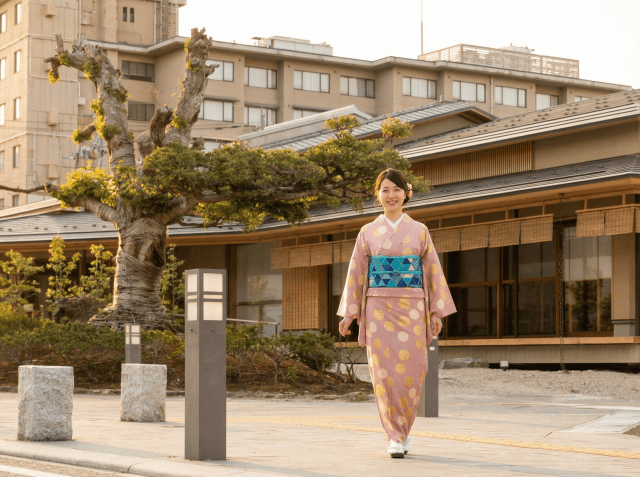 着物deおさんぽ